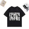НОВЫЕ Женские Летние Футболки с Графикой Chris Breezy BrownS Металлические Хип-Хоп Уличная Одежда с Круглым Вырезом для Девушек
