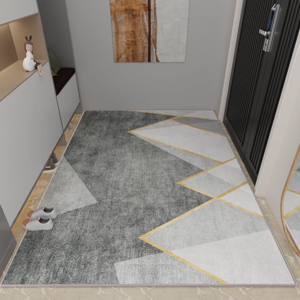 Роскошный нескользящий коврик для входной двери: Настраиваемый петлевой ворсовый ковер для крыльца дома.