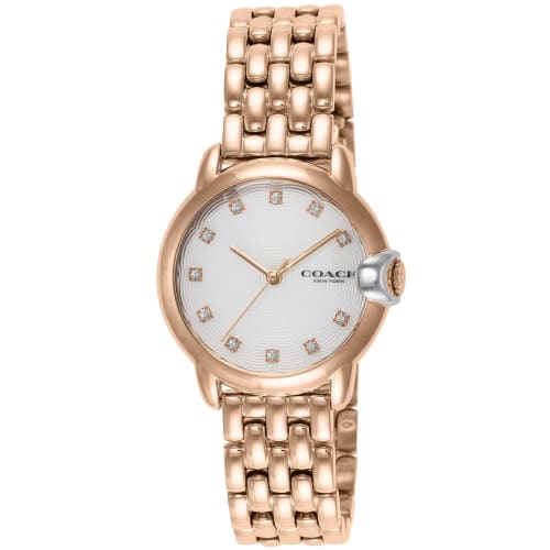 Coach ARDEN Women's Watch, White Dial, Quartz Movement, Water Resistant, Mineral Glass, 32.5mm, 14503820, Gold