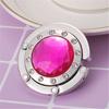 Portable Hanging Crystal Alloy Bag Desk Hooks Portable Handbag Folding Hanger