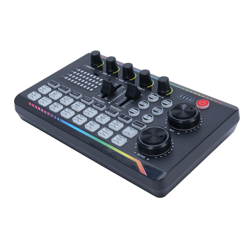 Звуковая карта Live Sound Mixer Board с эффектами DJ Mixer Voice Changer со звуковыми эффектами для