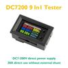 AEE4-DC720 30V Цифровой вольтметр-амперметр мощности и энергии, ваттметр, термометр 9 в 1