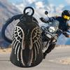 Модный колокольчик Wing Ride Винтажный черный Подвеска для украшения мотоцикла Мужской мотоциклетный колокольчик Колокольчик для езды Брелок-подвеска