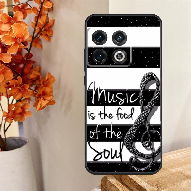 Music Note Musical Treble Clef Funda For OnePlus 8T 10T 13 13R 12 12R 11 10 Pro OnePlus Nord 4 CE 2 3 Lite N30 N20 N10 Case