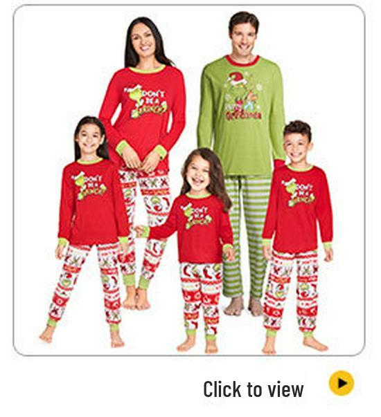 2025 Семейный комплект в клетку с принтом оленей - Осенне-зимний рождественский наряд