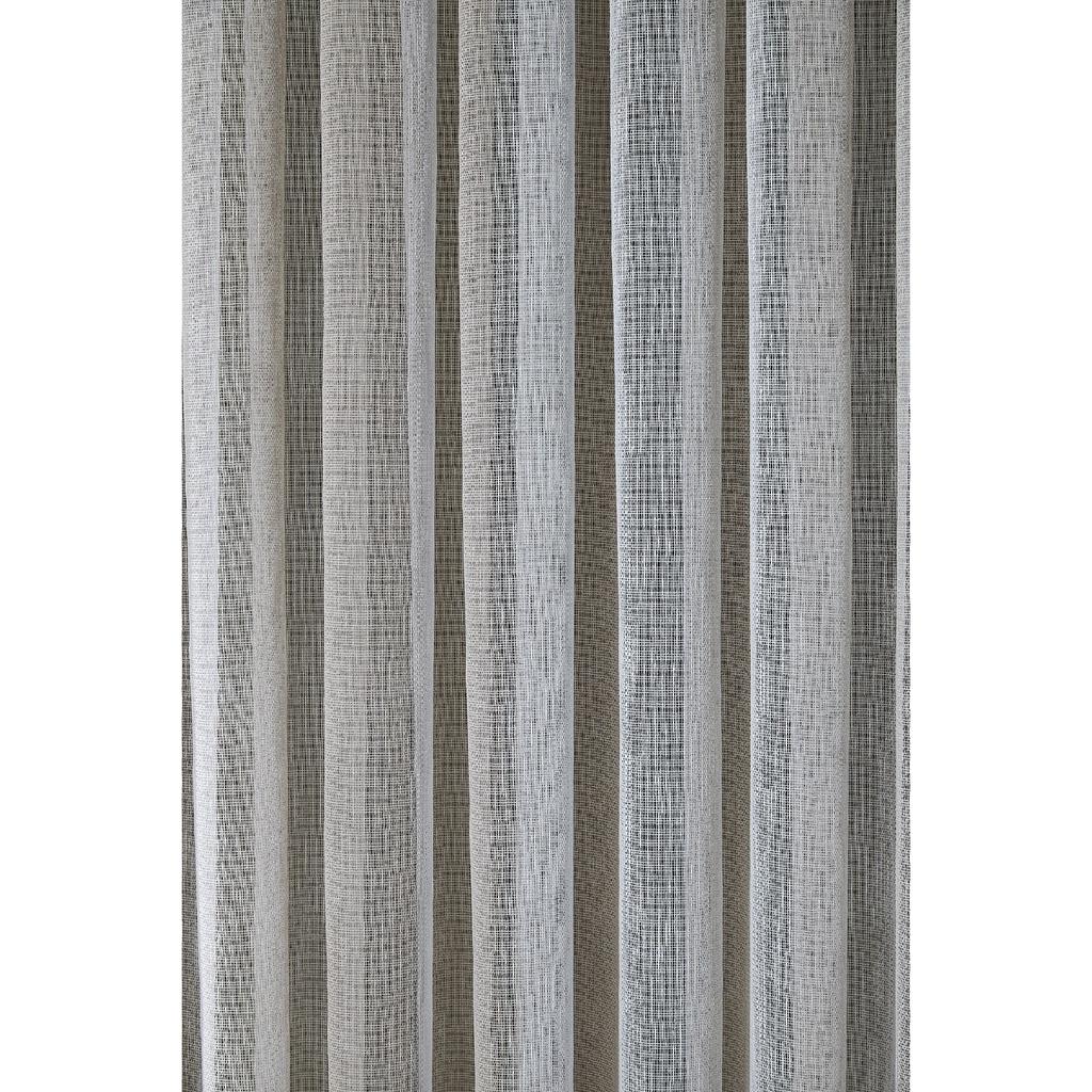 Экрю/кремовый цвет Вертикальная дорожка в виде льна Тюль Занавес Остин Ворс без усадочных экстрактов