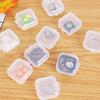 10PCS Mini Transparent Plastic Box Container Separate Storage Box Jewelry Earplugs Medicine Storage Box Small Gift Box