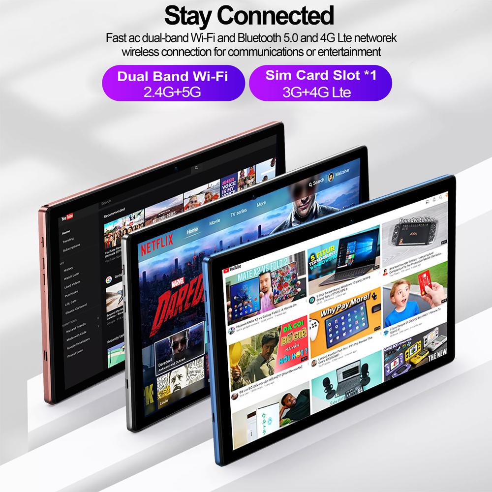 Планшет BDF P50 10.1 дюйма 8 ГБ+512 ГБ Android13 Планшетный ПК Компьютер