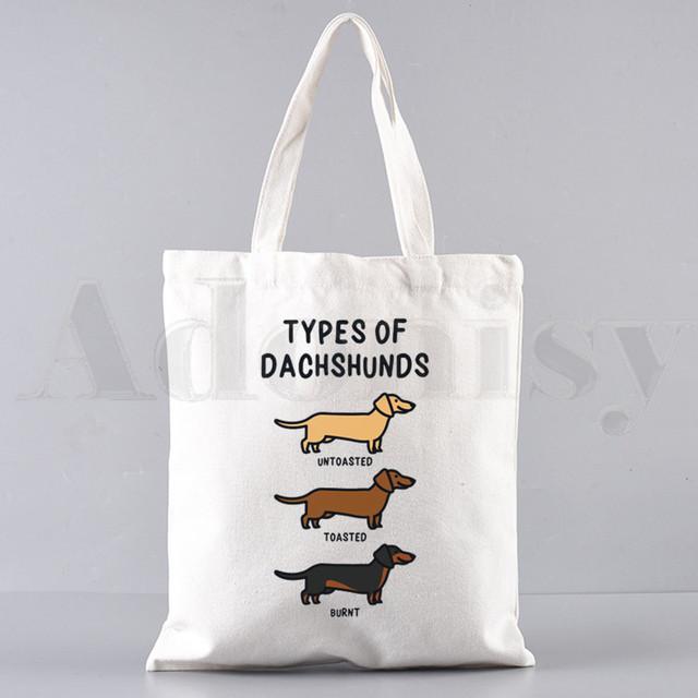 Анатомия, жизнь лучше с таксой, забавные сумки, сумки на плечо, повседневные сумки для покупок, сумки для девочек, женская элегантная холщовая сумка