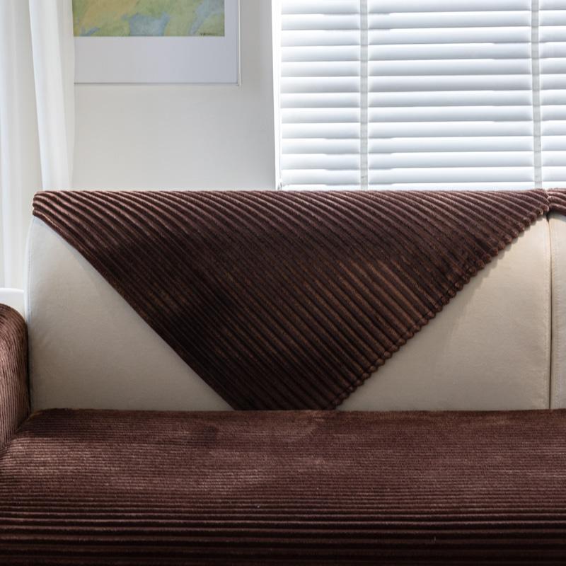 Имитация кролика плюшевая утолщенная зимняя диванная подушка нескользящая кожаная подушка для дивана тканевое полотенце