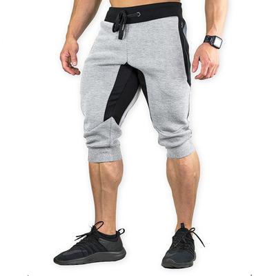 Мужские хлопковые повседневные шорты 3/4 Jogger Capri Pants, дышащие шорты ниже колена с тремя карманами