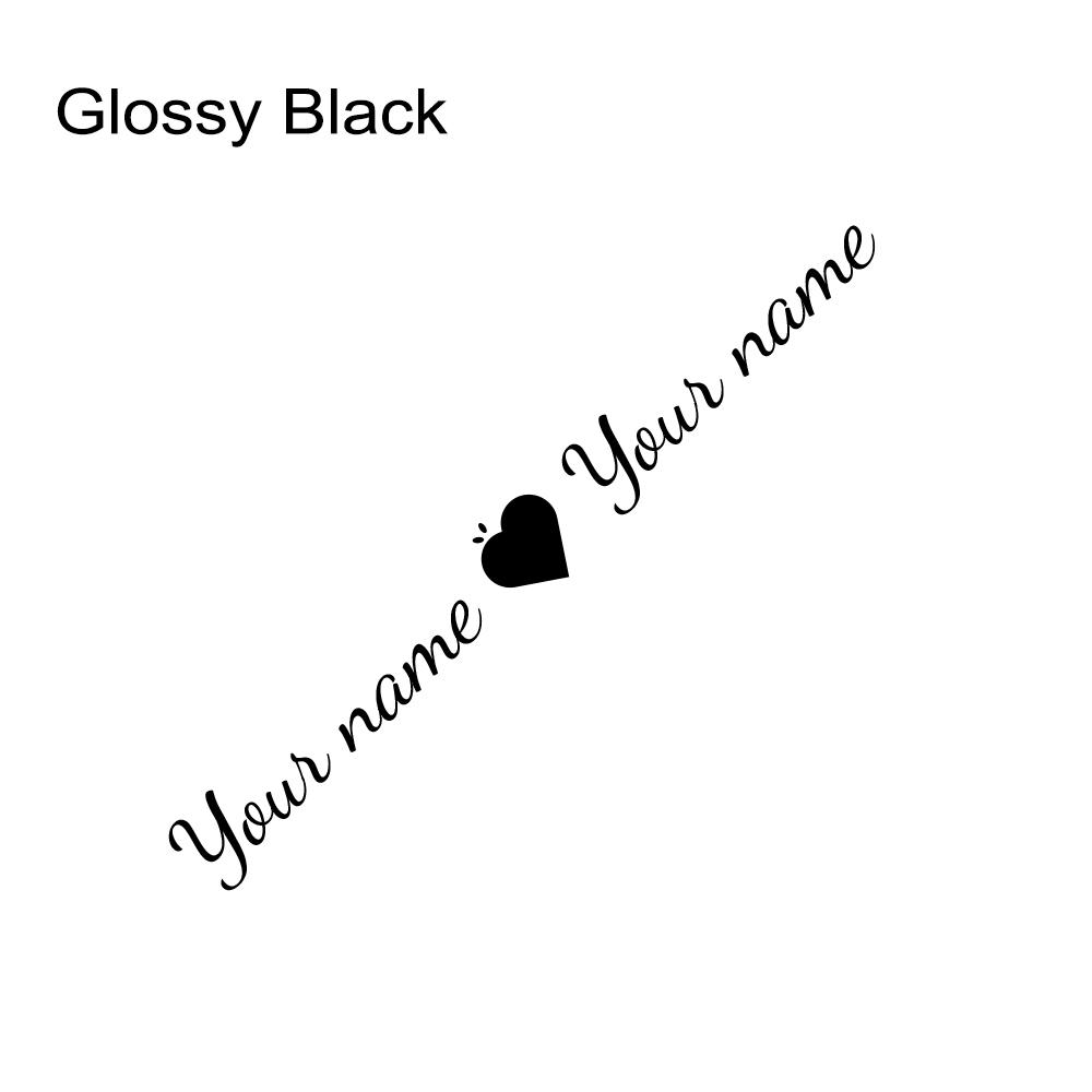 DIY Window Sticker Personalized Lover Romantic Name Vinyl Decor Decal Gift for Girls Boys Car Door Hood Auto Accessories
