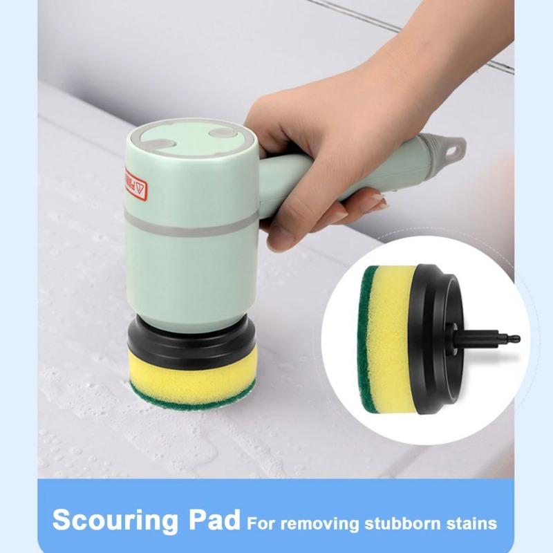 Щетка для мытья посуды Электрическая щетка для чистки Автоматическая беспроводная USB перезаряжаемая Профессиональная кухонная щетка для чистки плитки в ванной