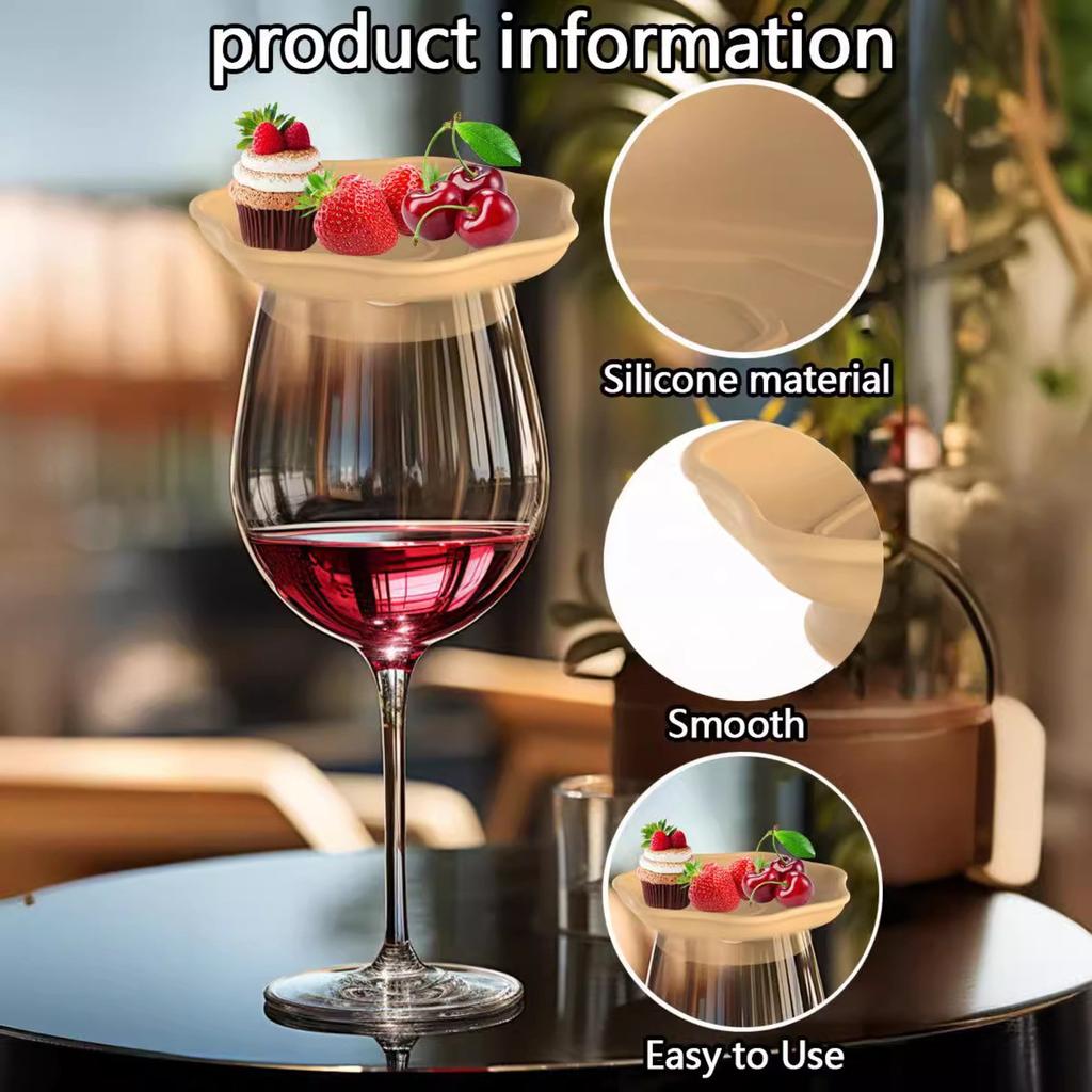 Силиконовая крышка для подноса для вина и закусок