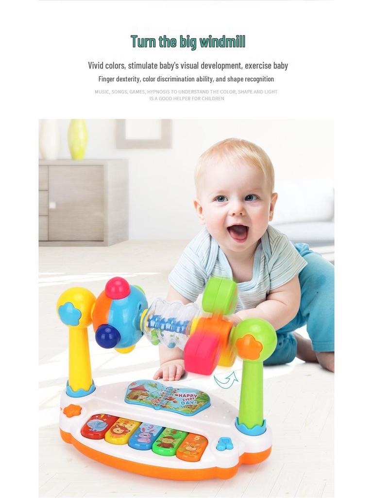 Multifunctional Baby Electronic Keyboard with Lights - Early Education and Singing Musical Instrument