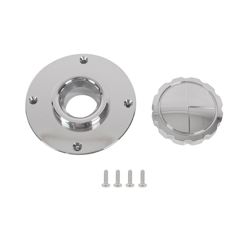 MOTO4U For BMW K1100 K100 K75 K75S K1 Motorcycle Accessories Fuel Tank Cap Cover CNC Aluminum Gas Cover Chrome Cafe Racer