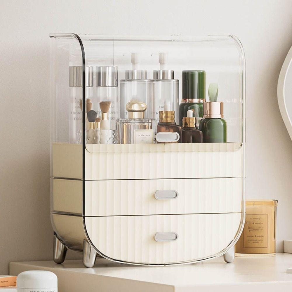 Waterproof Cosmetic Storage Box Transparent Lipstick Storage Rack New Makeup Organizer Bathroom