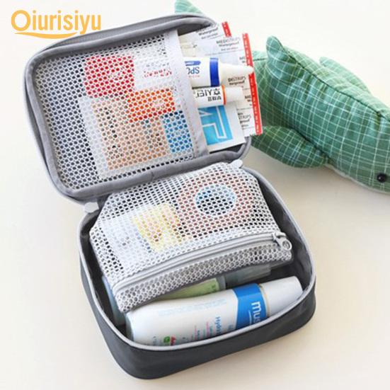 Mini Outdoor First Aid Kit Bag Travel Portable Medicine Organizer Emergency Kit Happy Living