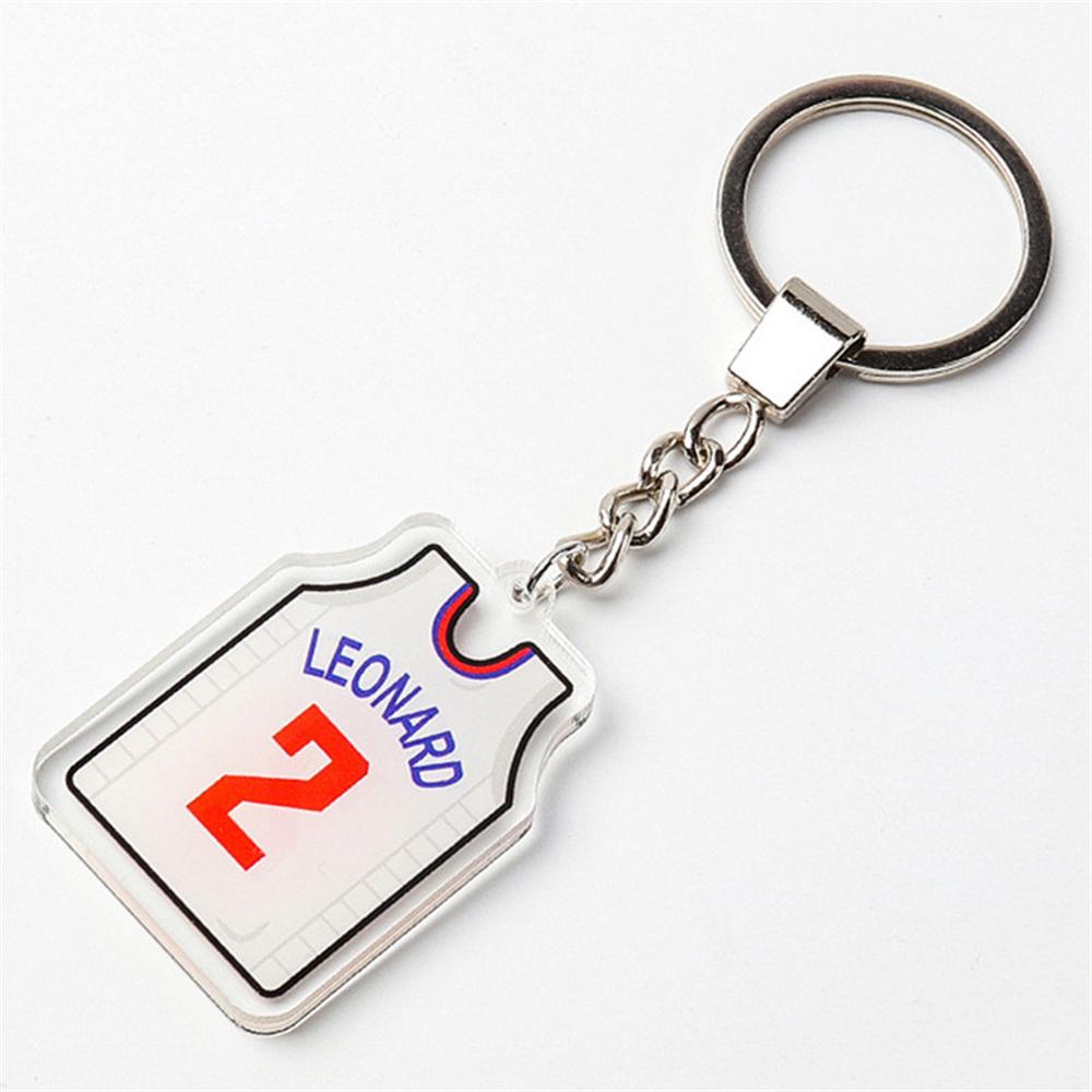Sports Basketball Keychain Simple Digital Jersey Key Ring Boy Graduation Gift Basketball Fans Trinket Souvenir 4