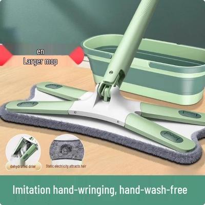 Швабра-бабочка без рук : Новая плоская швабра для легкой уборки