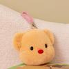 Bear Butter Plush Toy Keychain Coin Purse Headphone Bag Pendant Decorations
