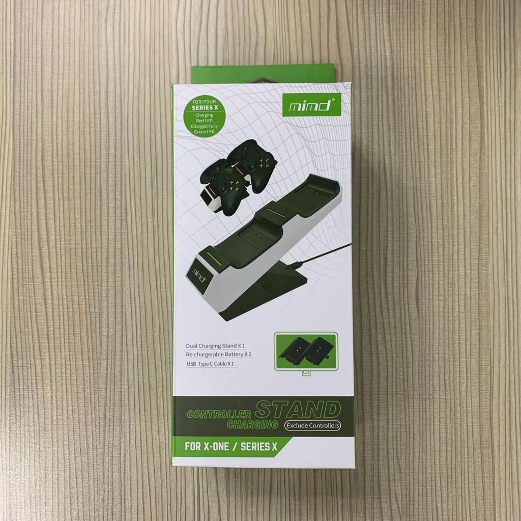 Dual Controller Charger Station for Xbox Series X/S, Charging Dock Bracket Stand with 2Pcs Rechargeable Battery Packs