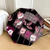 1pc Floral Pattern Automatic Open/Close Umbrella, Formal Events - Ideal Gift for Family or Friends, Outdoor Accessory yy251211243