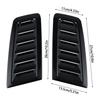 1 Pair Glossy Black Car Front Bonnet Vent Hood Air Flow Intake Decorative Cover