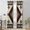 Коричневые богемные геометрические оконные шторы для гостиной, роскошные занавески для спальни, кухонные шторы, шторы