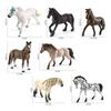 Simulation Of 7 Quarter Horse Apalusa Horse Hanover Horse Animal Static Tabletop Ornament Toy