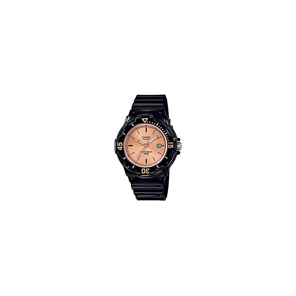 Casio Спортивные Аналоговые Женские Часы LRW-200H-9E2 Водонепроницаемость 50м Розовый Циферблат для Детей и Девочек