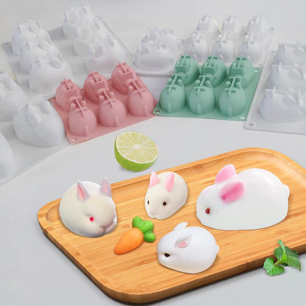 Silicone Rabbit Mousse Cake Mold for Baking Durable Non-Stick Easy Clean