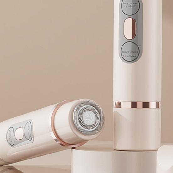 Женская электробритва USB перезаряжаемая двойная головка IPX7 водонепроницаемая портативная для лица, тела, зоны бикини, рук, ног, эпилятор, бритва, триммер