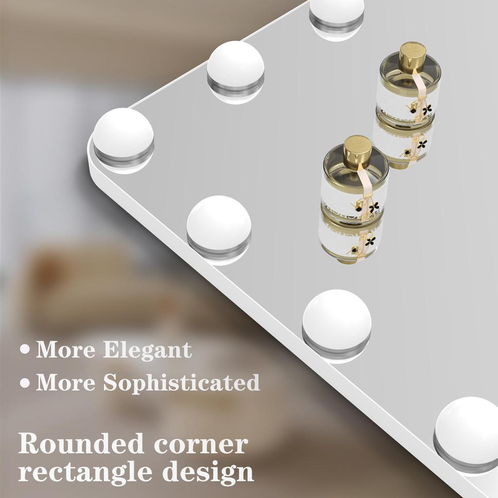 BEAUTME Актриса Настольный макияж 3 цвета света Яркость Включает 16 светодиодное голливудское зеркало для подвесного зеркала, зеркало, зеркало, режимы, регулировка,