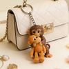 Брелок Обезьянка Милая Обезьянка Держит Брелок Украшение Плюшевая Игрушка для Рюкзака Сумки Аксессуары