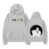 Осень Зима Японское Аниме Худи Толстовка Принт Буква Оверсайз Пуловер Повседневная Мода Уличный Топ с Длинным Рукавом