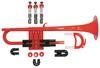 ZO Plastic Trumpet Red Black TP-01BK