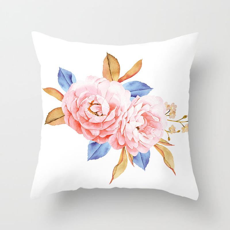 New Rose Flower Pillow Cover Home Sofa Pillow Cushion Cover Side Sleeping Chair Soft Premium Durable Quality Useful