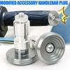 CNC Aluminum Zinc Zinc Alloy Motorcycle Handlebar End Caps Motorcycle Grips Ends Long Distance Rides