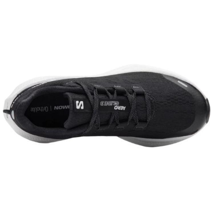 SALOMON Aero Glide 3 черные белые мужские кроссовки Asphalt L47756700