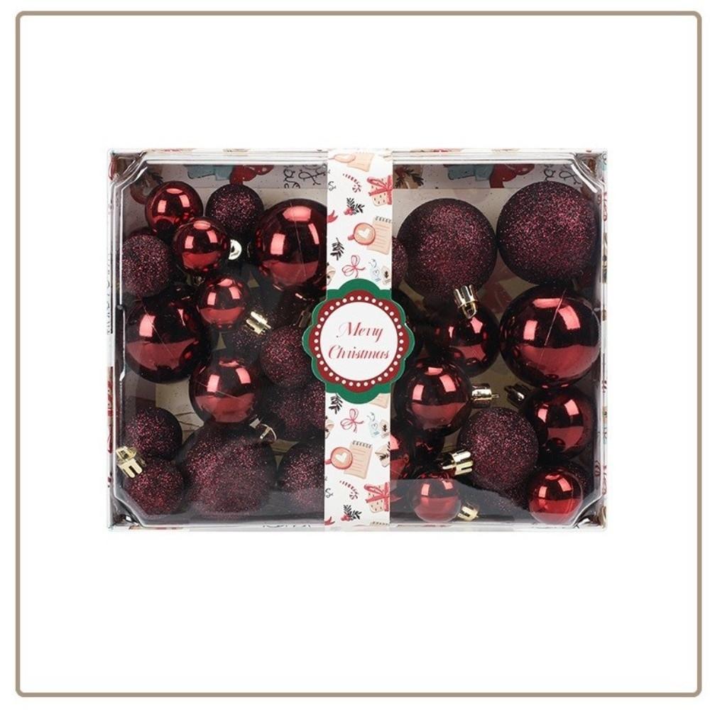 42 шт./набор Пластиковая подвеска на елку Рождественские безделушки Рождественский шар Рождественский набор шаров