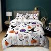 Halloween Queen Duvet Cover Luxury Ghost Festival Bedding Set Microfiber Gothic Pumpkin Skull Comforter Cover With Pillowcases