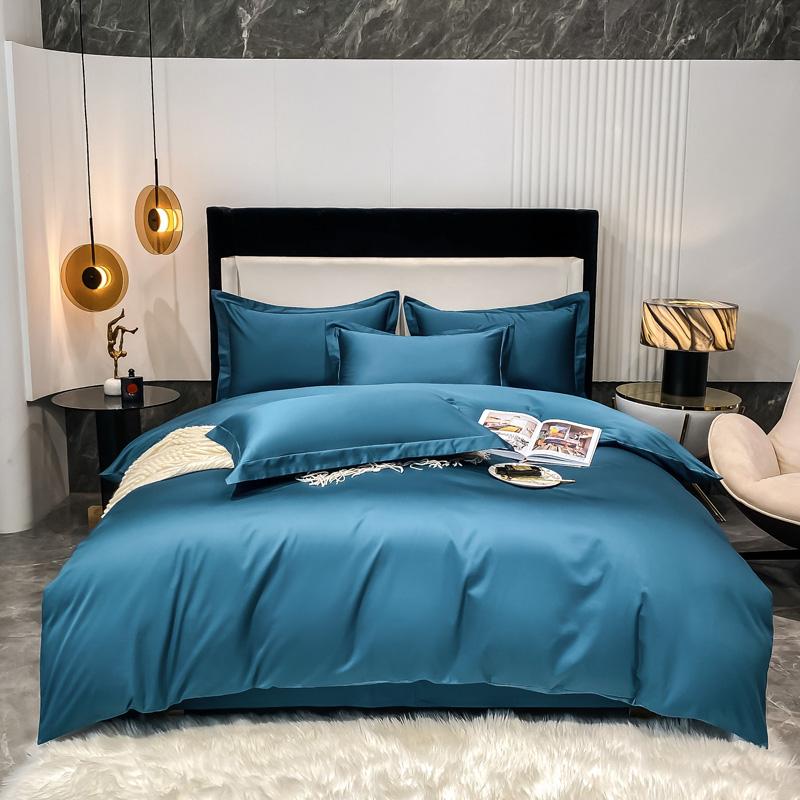 Пододеяльник из 100% египетского хлопка, роскошный однотонный комфортный пододеяльник для односпальной кровати размера «queen-size» размера «king-size», мягкий, приятный для кожи, 1 шт.