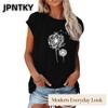 Женская модная повседневная блузка без рукавов с круглым вырезом JPNTKY