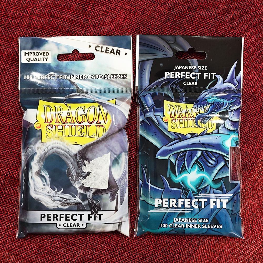 100PCS/LOT Dragon Shield Transparent Card Sleeves Japanese/Standard Size Perfect Fit TCG Cards Protectors