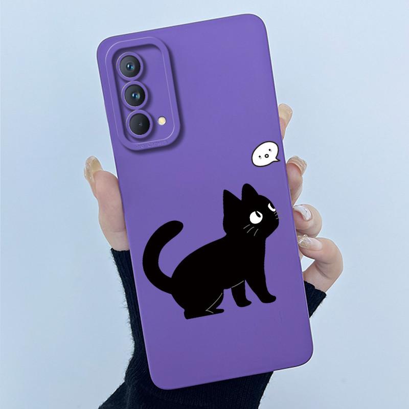 For Realme GT Master Edition Case Cover For Realme GT Neo Flash 2T Q3 Pro 5G Cases Cute Cartoon Cat TPU Shockproof Bumper Coque