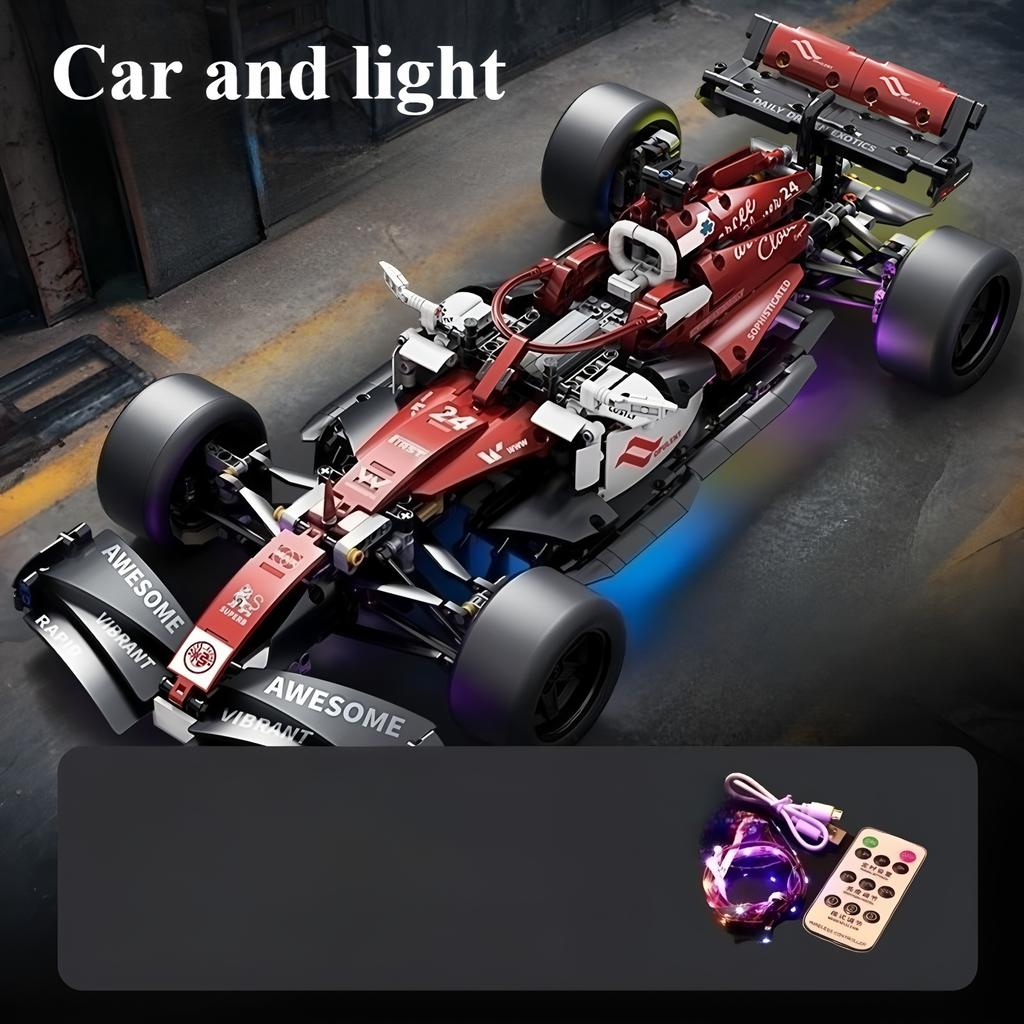 racing cars, racing car models, 1:10 DIY super sports car building block puzzle toys, children's and adult gifts