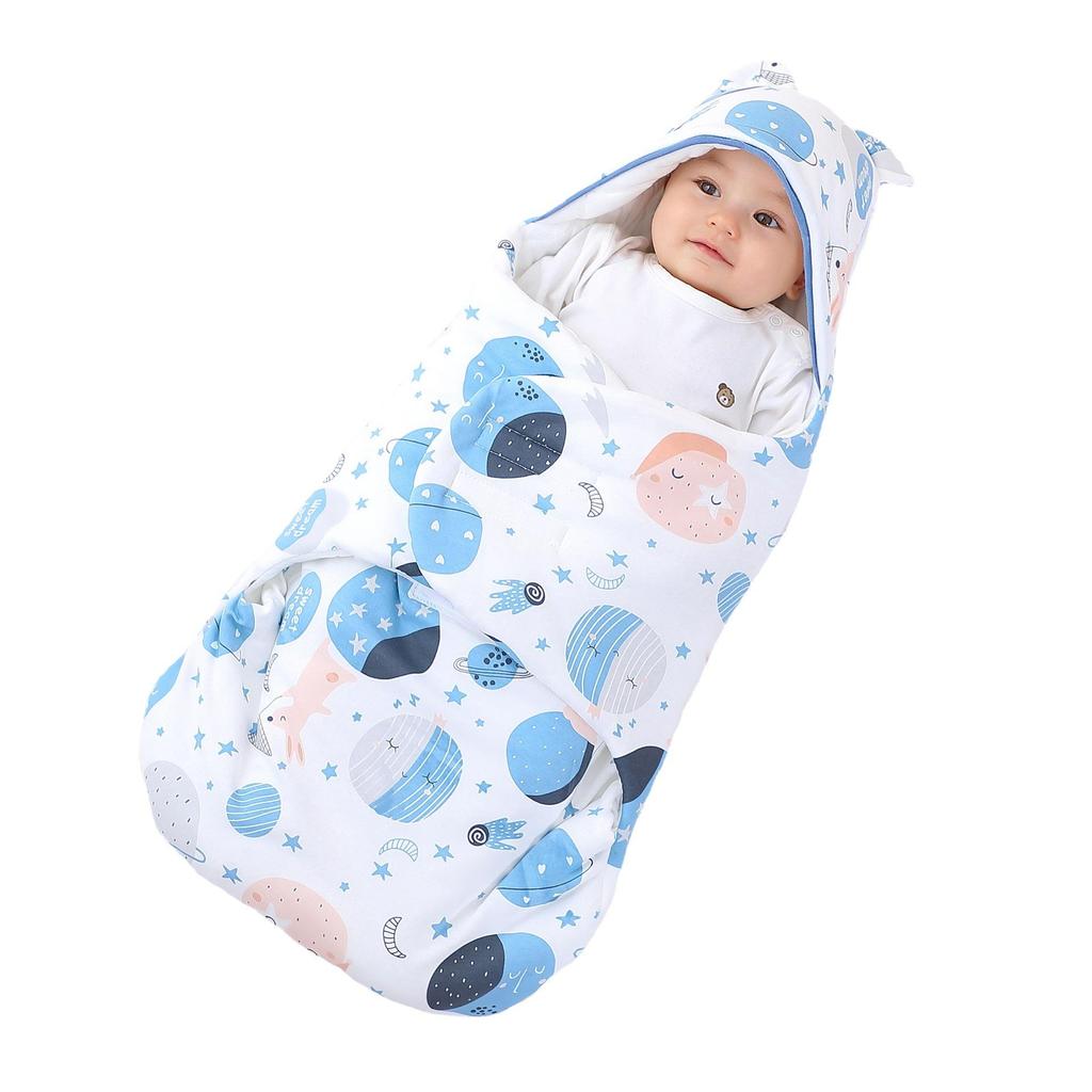 Butterfly Newborn Baby Swaddle Blanket - Pure Cotton, Thick for Spring, Autumn & Winter