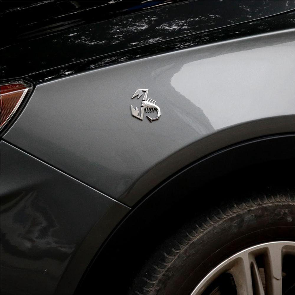 New Logo Decal Silver Badge Emblem Auto Decor Scorpion Car Sticker 3D Metal
