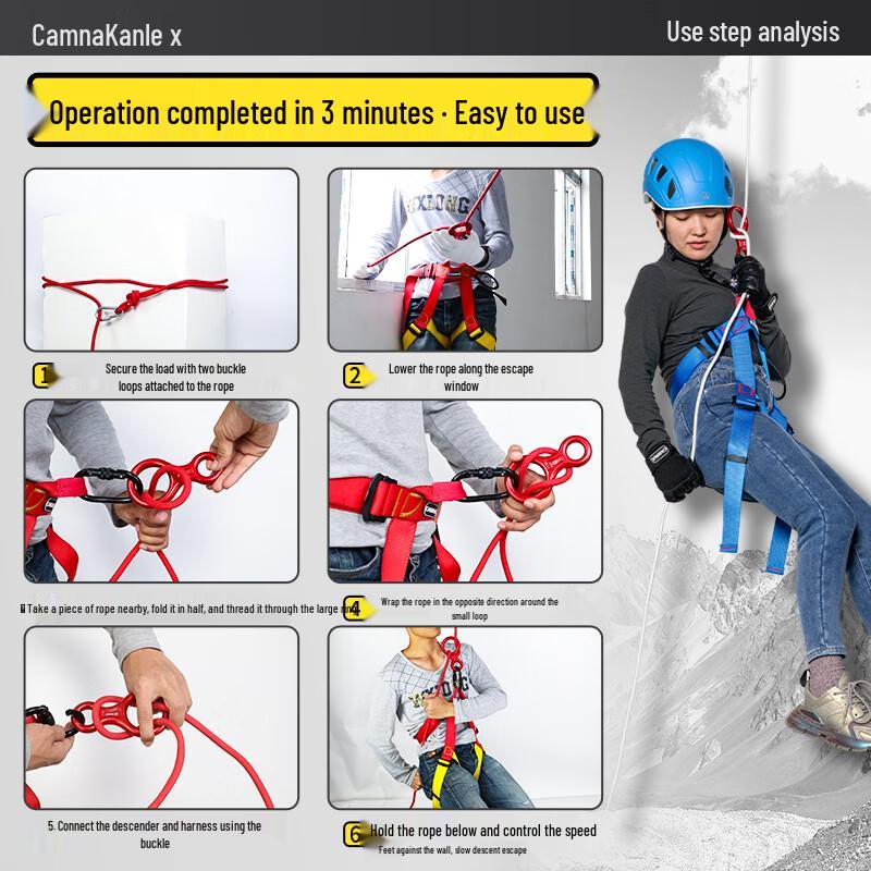 Канат аварийный стальной Kanle 8 мм